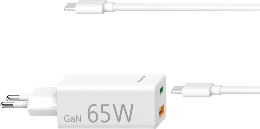 Hama 00139538 Ladegerät für Mobilgeräte Laptop - Smartphone - Tablets Weiß AC Schnellladung Drinnen (00139538)