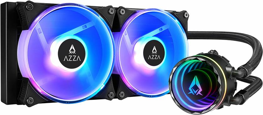 Azza BLIZZARD SP 240 Prozessor All-in-One-Flüssigkeitskühler 24 cm Schwarz (LCAZ-240R-ARGB SP)
