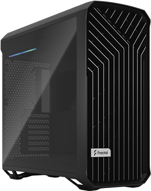 Fractal Design Torrent Compact - Tower - Erweitertes ATX - keine Spannungsversorgung (ATX) - black TG dark tint - USB/Audio (FD-C-TOR1C-01)