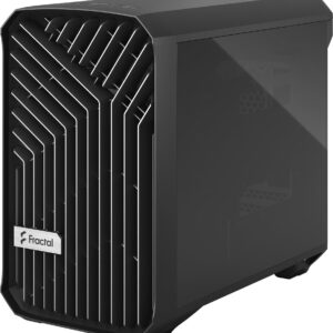 Fractal Design Torrent Nano - Tower - Mini-DTX - Seitenteil mit Fenster (gehärtetes Glas) - keine Spannungsversorgung (ATX) - Schwarz getönt - USB/Audio (FD-C-TOR1N-01)