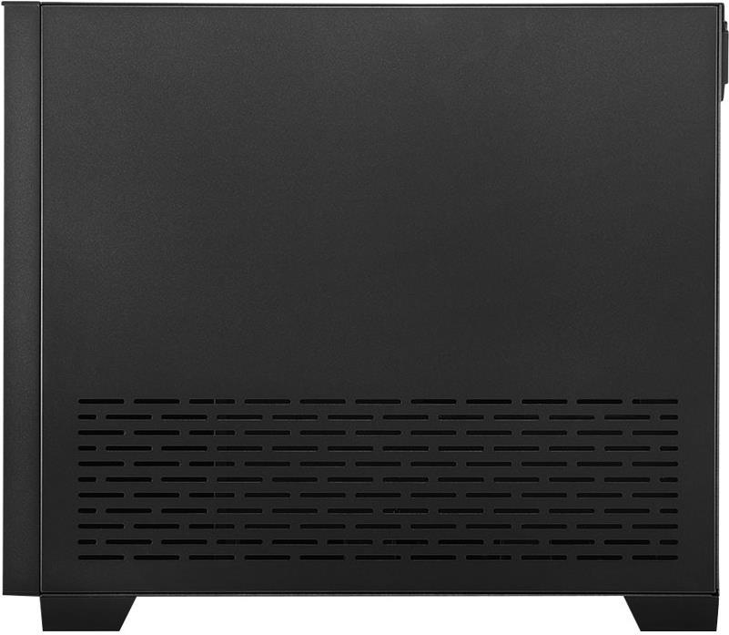 Sharkoon MS-Y1000 - microATX - Seitenteil mit Fenster (gehärtetes Glas) - keine Spannungsversorgung (ATX) - Schwarz - USB/Audio (4044951035076)