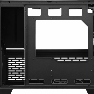Sharkoon MS-Z1000 - microATX - Seitenteil mit Fenster (gehärtetes Glas) - keine Spannungsversorgung (ATX) - Schwarz - USB/Audio (4044951035090)
