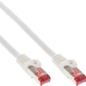 InLine - Patch-Kabel - RJ-45 (M) zu RJ-45 (M) - 3,0m - SFTP, PiMF - CAT 6 - geformt, ohne Haken, verseilt - weiß (Packung mit 30) (B-76403W)