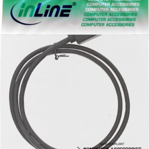 InLine - Patch-Verlängerungskabel - RJ-45 (M) zu RJ-45 (W) - 1,0m - SFTP, PiMF - CAT 6 - halogenfrei, geformt, ohne Haken, robust - Schwarz (Packung mit 50) (B-76911X)
