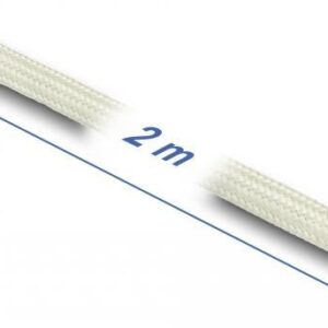 Delock - Geflechtschlauch - 2 m - weiß
