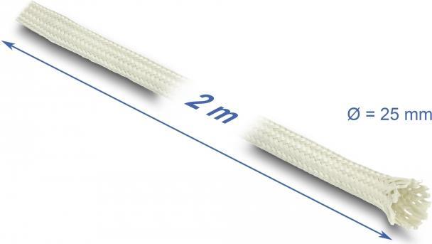 Delock - Geflechtschlauch - 2 m - weiß