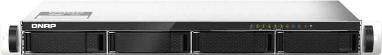 QNAP TS-435XEU-4G - NAS-Server - 4 Schächte - SATA 6Gb/s - RAID 0, 1, 5, JBOD - RAM 4 GB - iSCSI Support - 1U