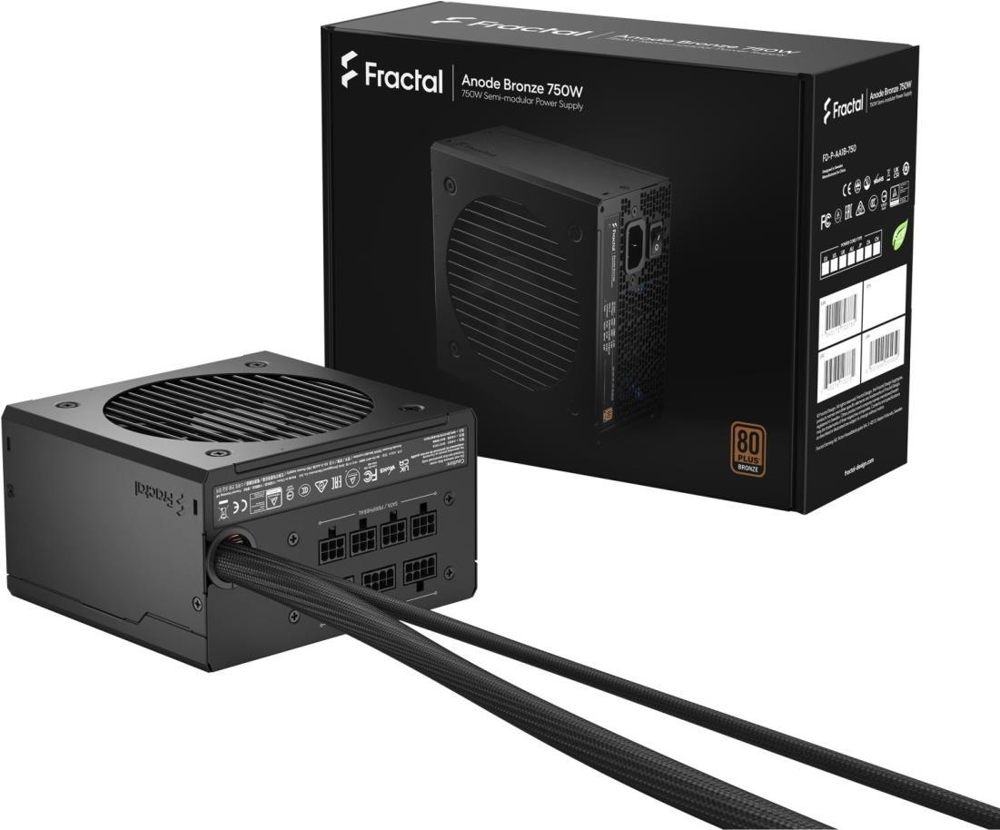 Fractal Design Anode Netzteil 750 W ATX Schwarz (FD-P-AA1B-750-EU)