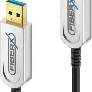 FiberX FX-I650-003 USB Kabel 3 m USB 3.2 Gen 1 (3.1 Gen 1) USB A Schwarz - Silber (FX-I650-003)