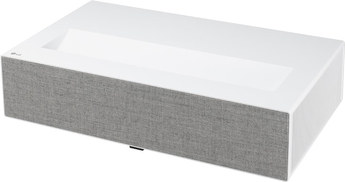 LG CineBeam HU715QW - DLP-Projektor - Laser - 2500 ANSI-Lumen - 3840 x 2160 - 16:9 - 4K - Miracast Wi-Fi Display / AirPlay 2 - weiß (HU715QW)
