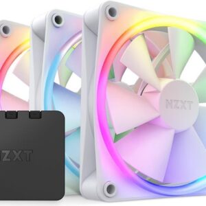 NZXT F Series F120 RGB Triple Pack - Gehäuselüfter - 120 mm - Mattes Weiß (RF-R12TF-W1)