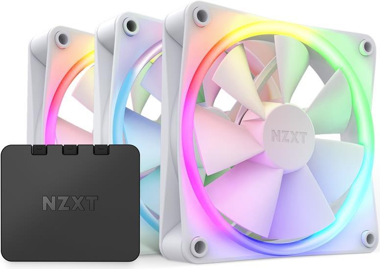 NZXT F Series F120 RGB Triple Pack - Gehäuselüfter - 120 mm - Mattes Weiß (RF-R12TF-W1)