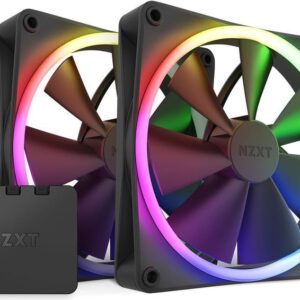 NZXT F Series F140 RGB Twin Pack - Gehäuselüfter - 140 mm - mattschwarz (RF-R14DF-B1)