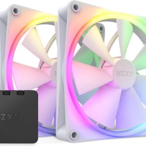 NZXT F Series F140 RGB Twin Pack - Gehäuselüfter - 140 mm - Mattes Weiß (RF-R14DF-W1)