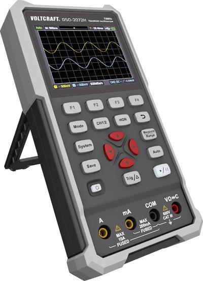 VOLTCRAFT DSO-2072H Hand-Oszilloskop (Scope-Meter) 70 MHz 2-Kanal 250 MSa/s 8 kpts 8 Bit Handgerät 1 St. (VC-11901280)