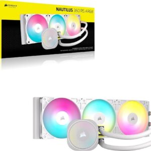 CORSAIR Nautilus 360 RS ARGB - Prozessor-Flüssigkeitskühlsystem - Kühlergröße: 360 mm - (für: LGA1851, LGA1700, AM5, AM4) - Kupfer - 120 mm - weiß (CW-9060095-WW)