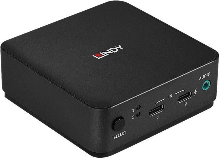 Lindy - KVM-/Audio-Switch - Type C, DisplayPort 1,2 - 2 x KVM port(s) - 1 lokaler Benutzer - Desktop (42320)