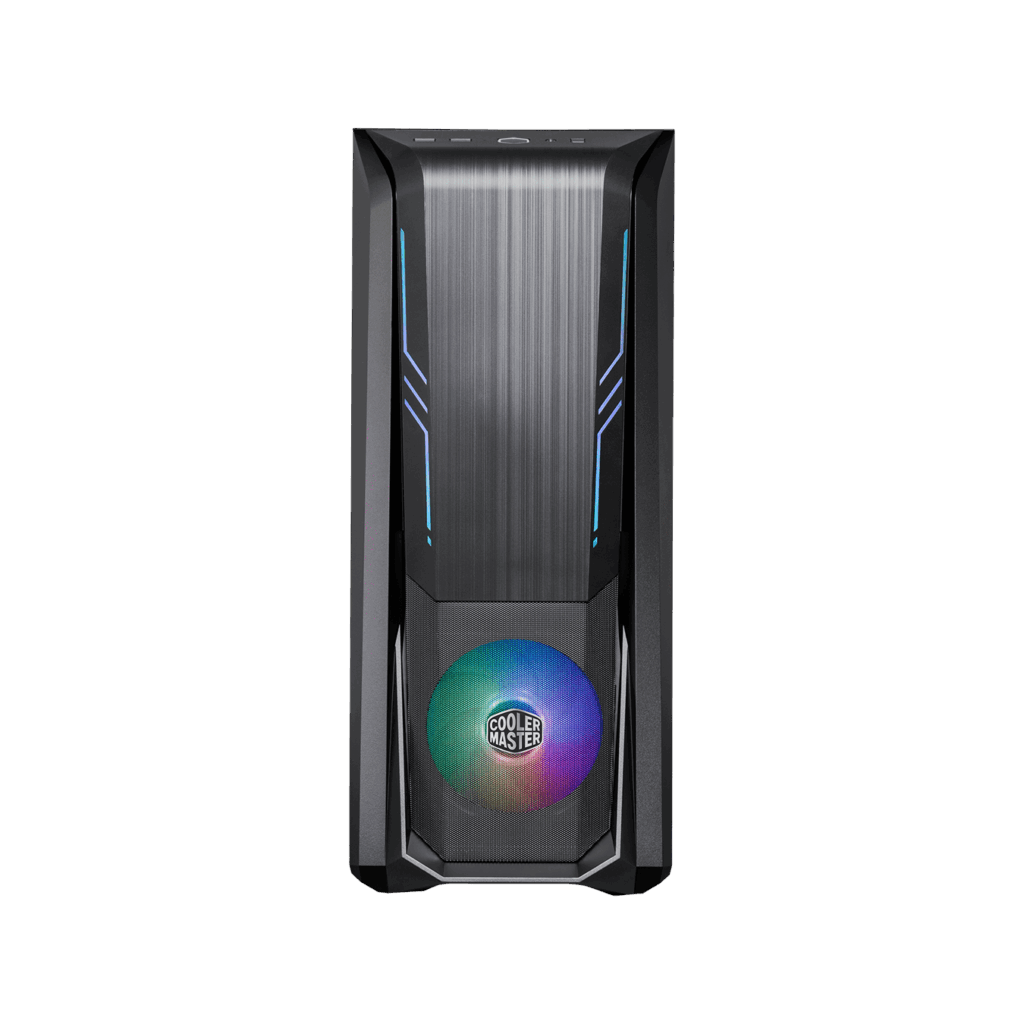 Cooler Master MasterBox 500 - MDT - Erweitertes ATX - Seitenteil mit Fenster (gehärtetes Glas) - keine Spannungsversorgung (ATX) - Schwarz - USB/Audio