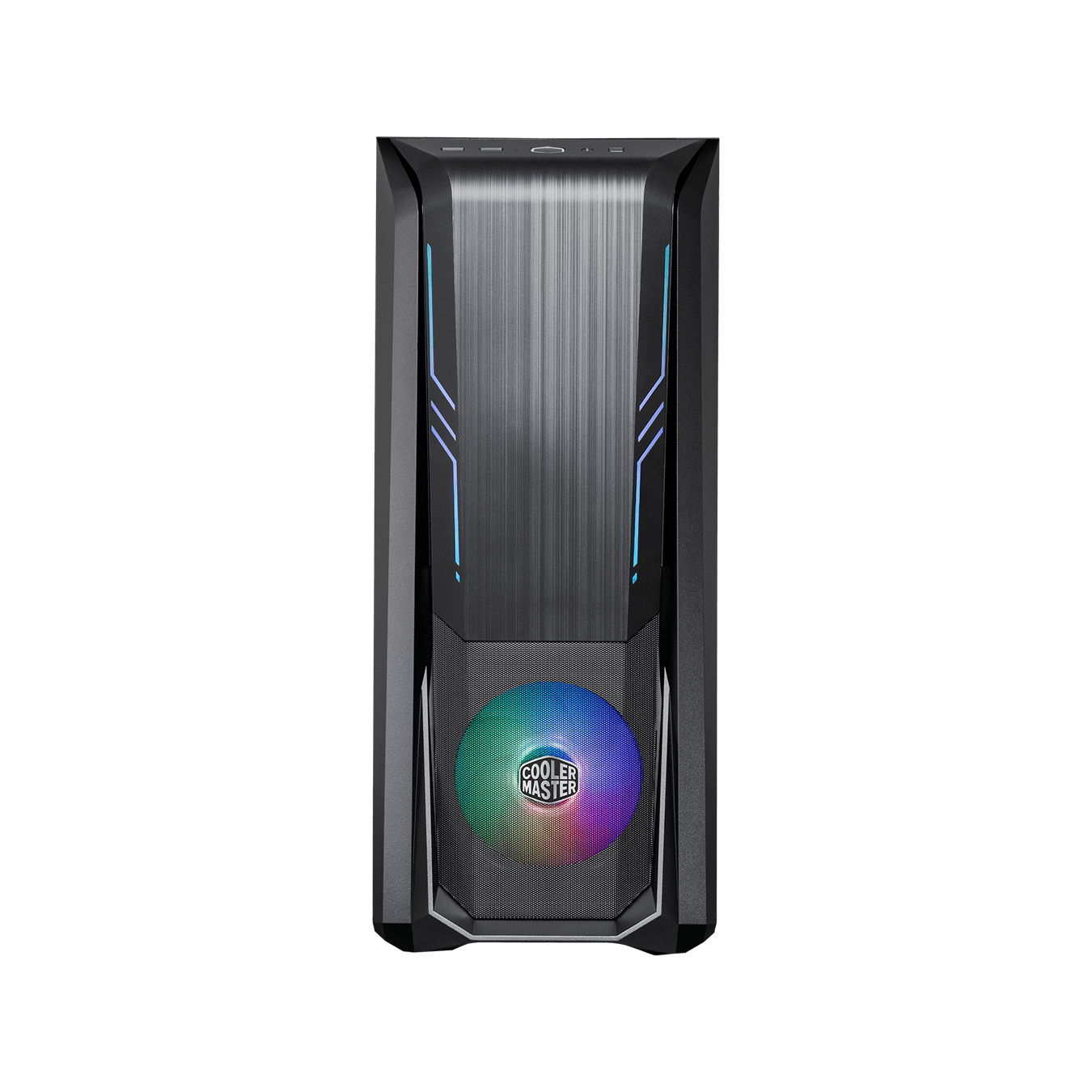 Cooler Master MasterBox 500 - MDT - Erweitertes ATX - Seitenteil mit Fenster (gehärtetes Glas) - keine Spannungsversorgung (ATX) - Schwarz - USB/Audio