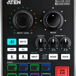 ATEN MicLIVE 6-CH - Audio-Schnittstelle - 24-Bit - 96 kHz - USB-C