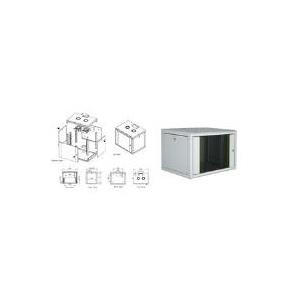 DIGITUS Professional Line DN-19 07U-6/6 - Gehäuse - geeignet für Wandmontage - Grau, RAL 7035 - 7U - 48.3 cm (19")