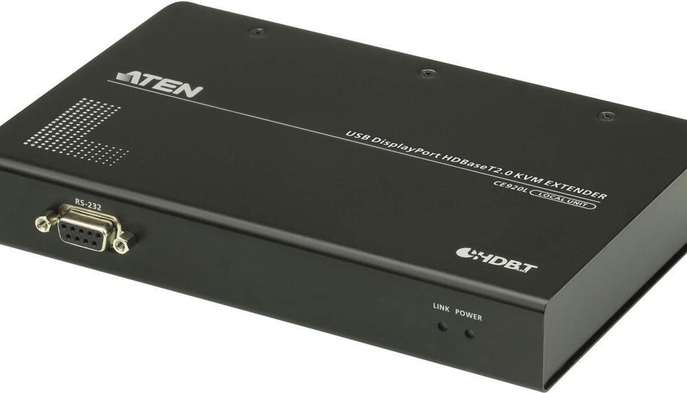 ATEN CE920-ATA-G - Sender und Empfänger - Kabelgebunden - 150 m - Cat5e - Cat6 - Cat6a - 4096 x 2160 Pixel - Schwarz (CE920-ATA-G)