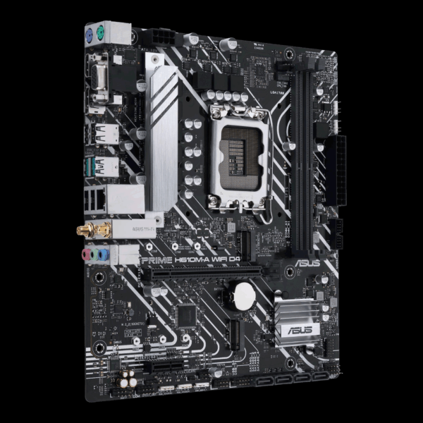 ASUS PRIME H610M-A WIFI D4 - Motherboard - micro ATX - LGA1700-Sockel - H610 Chipsatz - USB 3.2 Gen 1, USB 3.2 Gen 2 - Gigabit LAN, Wi-Fi, Bluetooth - Onboard-Grafik (CPU erforderlich) - HD Audio (8-Kanal)