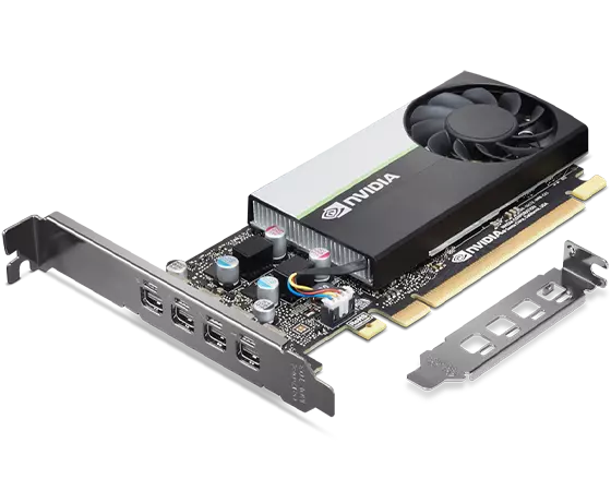 Lenovo NVIDIA T1000 - Grafikkarten - T1000 - 8 GB GDDR6 - PCIe 3.0 x16 - 4 x Mini DisplayPort - braune Box - für ThinkStation P340, P350, P520, P620, P720, P920 (4X61J52233)