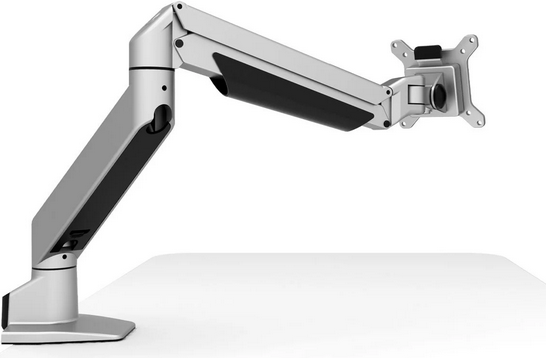 Compulocks Reach Space iPad Mini 8.3" Monitor Arm - Befestigungskit (Gelenkarm, Gehäuse) - für Tablett - verriegelbar - hochwertiges Aluminium - Schwarz, Silber - Bildschirmgröße: 21,1 cm (8.3") - auf Konsole montierbar, Tischmontage (660REACH830IPMSB)
