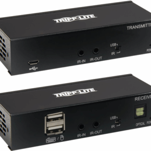 Eaton Tripp Lite Series USB C to HDMI over Cat6 Extender Kit with KVM Support, 4K 60Hz, 4:4:4, Transmitter/Receiver, USB, PoC, HDCP 2.2, up to 230 ft., TAA, - Erweiterung für Video/Audio - HDMI, USB-C - über CAT 6 - bis zu 70 m - TAA-konform - für P/N: B127A-010-H (B127A-1A1-BCBH)