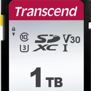 Transcend 300S - Flash-Speicherkarte - 1TB - Video Class V30 / UHS-I U3 / Class10 - SDXC UHS-I (TS1TSDC300S)
