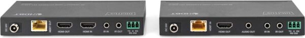 DIGITUS DS-55508 - Sender und Empfänger - Video-, Audio-, Infrarot- und serielle Erweiterung - HDMI, HDBaseT - über CAT 5e/6/7/8 - bis zu 150 m