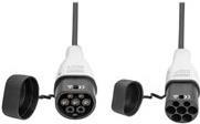 DIGITUS - Verlängerungsnetzkabel - IEC 62196 Type 2 männlich Schutzkappe zu IEC 62196 Type 2 weiblich Schutzkappe - 7,5m - Schwarz - dreiphasig, Strom 22 kW (DK-3P32-075)
