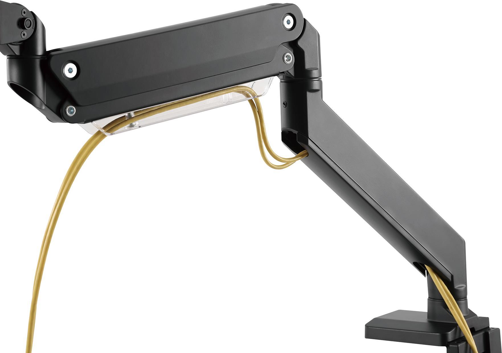 DIGITUS DA-90426 - Befestigungskit (Spannbefestigung für Tisch, Gaszylinder-Monitorarm, quick release mechanism) - Gasfeder - für curved / flat panel - Kunststoff, Aluminium, Stahl - Schwarz - Bildschirmgröße: 38,1-88,9 cm (15"-35") - Schreibtisch (DA-90426)