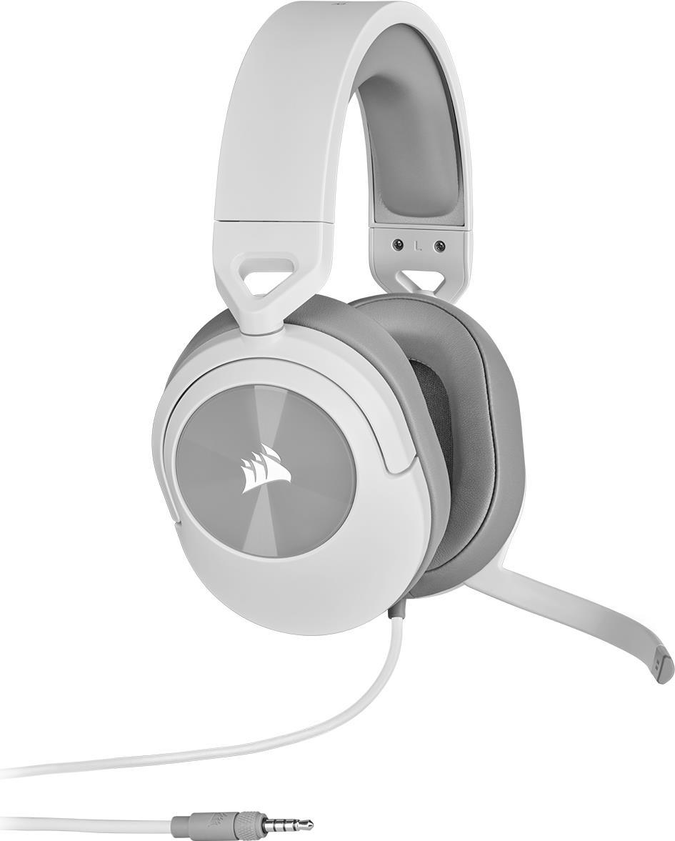 CORSAIR Gaming HS55 SURROUND - Headset - ohrumschließend - kabelgebunden - 3,5 mm Stecker - weiß (CA-9011266-EU)