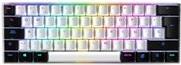 Sharkoon SKILLER SGK50 S4 - Tastatur - Hintergrundbeleuchtung - USB-C - Spanisch - Tastenschalter: Kailh Red - weiß