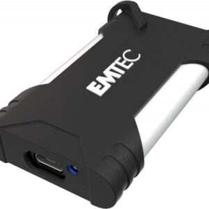 Emtec X210G - 2000 GB - USB Typ-C - 3.2 Gen 2 (3.1 Gen 2) - 1100 MB/s - 10 Gbit/s - Schwarz - Weiß (ECSSD2TX210G)