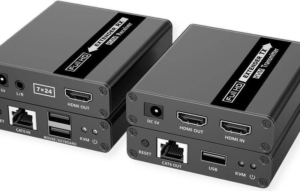 VALUE KVM Verlängerung via TP, USB + HDMI (1080P@60Hz) + Audio, 70m (14.99.3042)