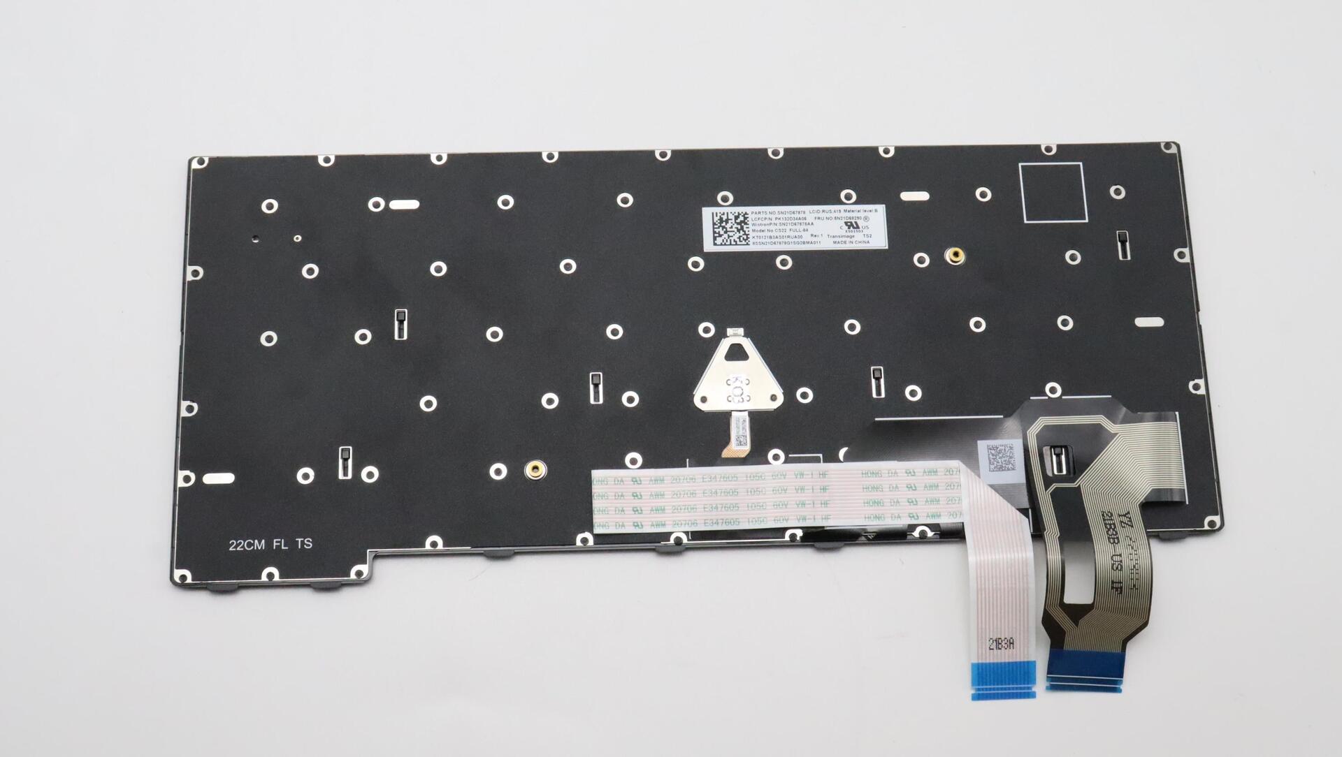 Lenovo 5N21D68160 - Tastatur - US Englisch - Tastatur mit Hintergrundbeleuchtung - Lenovo - ThinkPad T14 Gen 3 (5N21D68160)