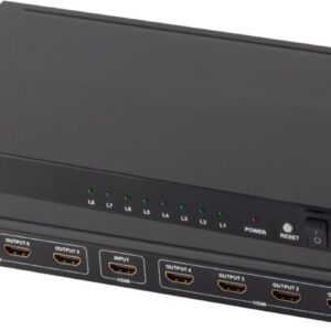 shiverpeaks ®-PROFESSIONAL--HDMI Verteiler 1x8, Metall, 4K30Hz, schwarz (SP05-03008)