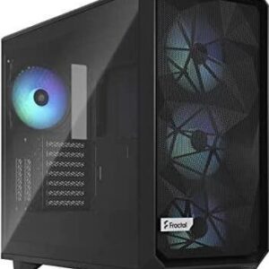 Fractal Design Meshify 2 RGB - Tower - Erweitertes ATX - Seitenteil mit Fenster (gehärtetes Glas) - keine Spannungsversorgung (ATX) - black TG light tint - USB/Audio (FD-C-MES2A-06)