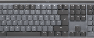 Logitech Master Series MX Mechanical - Tastatur - hinterleuchtet - kabellos - Bluetooth LE - QWERTZ - Deutsch - Tastenschalter: Linear - Graphite (920-010749)