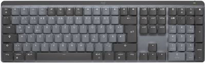 Logitech Master Series MX Mechanical - Tastatur - hinterleuchtet - kabellos - Bluetooth LE - QWERTZ - Deutsch - Tastenschalter: Tactile Quiet - Graphite