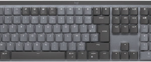 Logitech Master Series MX Mechanical - Tastatur - hinterleuchtet - kabellos - Bluetooth LE - AZERTY - Französisch - Tastenschalter: Tactile Quiet - Graphite (920-010751)