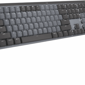 Logitech Master Series MX Mechanical - Tastatur - hinterleuchtet - kabellos - Bluetooth LE - QWERTY - US International - Tastenschalter: Tactile Quiet - Graphite (920-010757)
