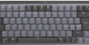 Logitech Master Series MX Mechanical Mini - Tastatur - hinterleuchtet - kabellos - Bluetooth LE - QWERTY - Nordisch (Dänisch/Finnisch/Norwegisch/Schwedisch) - Tastenschalter: Linear - Graphite (920-010777)