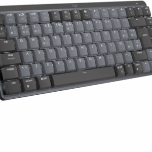 Logitech Master Series MX Mechanical Mini - Tastatur - hinterleuchtet - kabellos - Bluetooth LE - QWERTY - US International - Tastenschalter: Tactile Quiet - Graphite
