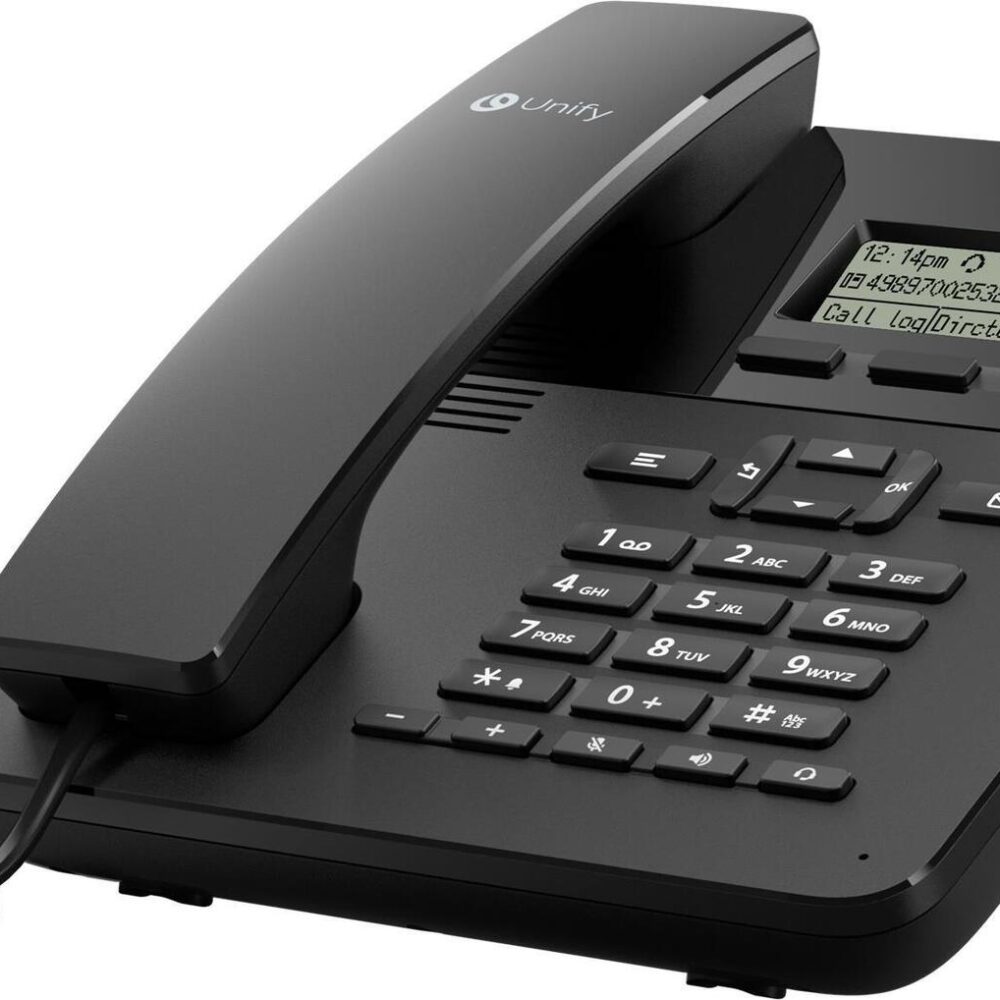 Unify OpenScape Desk Phone CP110 - VoIP-Telefon - SIP, SRTP, HFA - Schwarz (L30250-F600-C580)