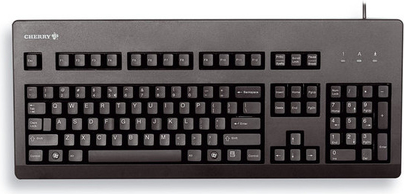 CHERRY G80-3000 - Tastatur - PS/2, USB - GB - Schwarz