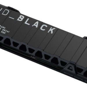 WD WD_BLACK SN850X NVMe SSD WDBB9H0010BNC - SSD - 1TB - intern - M.2 2280 - PCIe 4,0 (NVMe) - integrierter Kühlkörper - Schwarz (WDBB9H0010BNC-WRSN)